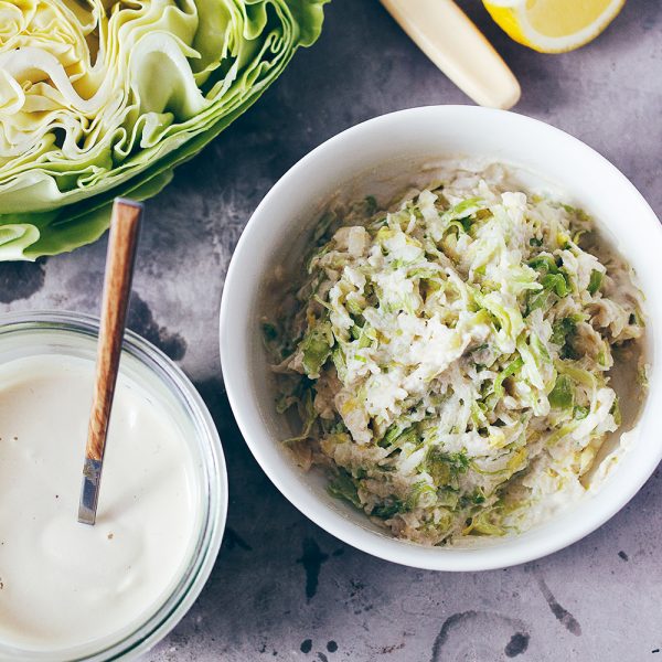 Receita de Salada de Coleslaw com Maionese Vegan de Caju