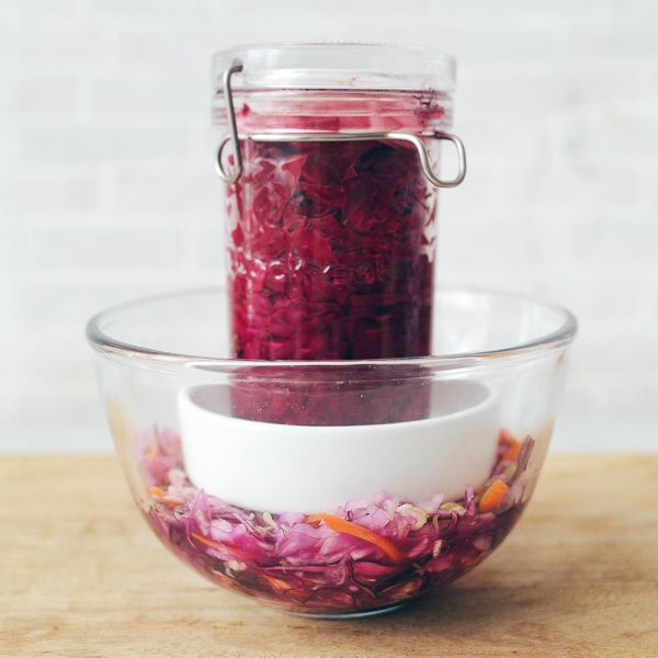 salada prensada de raízes